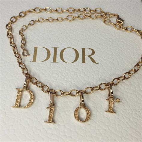 dior kette buchstaben|Dior code ring.